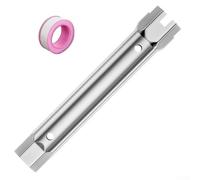 Chiave a tubo regolabile, 23-27 mm e 34-40 mm, chiave a bussola a doppia testa per installazione di rubinetti e scarico, struttura in acciaio con finitura antiruggine (23-27 mm)