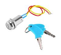 Chiave Accensione Moto, Interruttori Tasti Switch, Blocchetto Interruttore Di Avviamento, Con Chiave 2 Fili Di Accensione Principali, Per 12v Elettronica Blocco Bici Go Kart ATV Scooter Elettrica