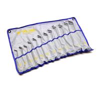 Chiave ad anello a collo di cigno bi-esagonale chiave angolare offset 12 pz...