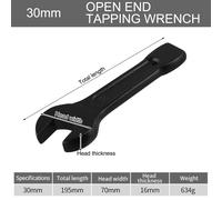 Chiave ad estremità aperta grado industriale 24 mm utensile manuale antiruggine