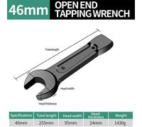 Chiave ad estremità aperta grado industriale 24 mm utensile manuale antiruggine