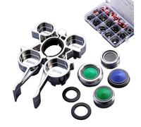 Chiave Aeratore Rubinetto | Chiave di Montaggio a Forma di Chitarra con 4 Ugelli di Ricambio | Utile per Serraggio Filtro Lavello Cucina Valvola Angolare Tubo Ingresso | Strumento Pratico per Casa Fai