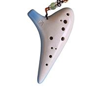 Chiave alto C a 12 fori Tao Xun Ocarina Strumento musicale Ocarina in ceramica smaltata a dodici fori con gradiente incrinato (2)