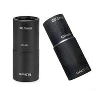 Chiave antifurto a doppia testa, 18,5 mm, 20,5 mm, colore nero | Design ergonomico a doppia testa, riduce l'affaticamento della mano, si adatta a chiavi standard, finitura nera