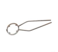 Chiave apri coperchio secchio in acciaio resistente, adatta per secchi d'acqua da 20 e 25 l, antiruggine e resistente all'umidità, 32 x 9 2 cm per una gestione affidabile della copertura (argento)