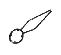Chiave apricoperchio in acciaio per fusti da 20 l e 25 l, antiruggine e a prova di umidità, strumento di dimensioni 32 x 9 2 cm per una gestione e un funzionamento sicuri del coperchio (nero)