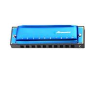 Chiave Armonica Di Arpa Diatonica Polifonica A 10 Fori In Do Con Custodia Per Blues Folk Pop Per Principianti Di Insegnamento Della Musica(Blue)