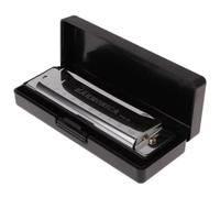 Chiave Armonica Di C Armonica Diatonica A 10 Fori C Con Custodia Per Principianti Con Custodia(Silver)