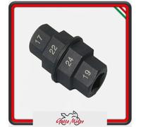 CHIAVE ATTREZZO SMONTA RIMUOVI PERNO RUOTA MOTO D.17-19-22-24 MM BUZZETTI 9181