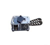 Chiave bipolare per trasmissione codice Morse e allenamento trasmettitore radio con interruttore a doppia elica manuale/automatico e meccanismo di innesco, argento