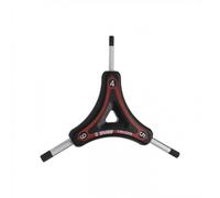 Unior Chiave esagonale a tre zampe Nero/Rosso, 2x2,5x3