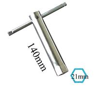 CHIAVE CANDELA 21mm a T LUNGHEZZA 140mm UNIVERSALE MOTO SCOOTER