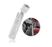 Chiave Candela Magnetica 14mm/16mm,Giunto Universale,Parete Sottile 12 Punti 3/8 Pollici Presa per Candela Girevole,Strumenti per la Rimozione della Candela Auto,Riparazione Auto Professionale