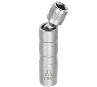 Chiave Candela Magnetica 14mm/16mm,Giunto Universale,Parete Sottile 12 Punti 3/8 Pollici Presa per Candela Girevole,Strumenti per la Rimozione della Candela Auto,Riparazione Auto Professionale