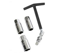 Chiave Candele Svitacandele Snodabile Bussole 16+18+21 mm Manico 15 cm - C65882