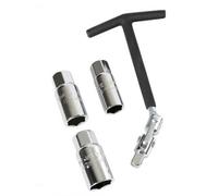 Chiave Candele Svitacandele Snodabile Bussole 16+18+21 mm Manico 15 cm - C65882