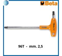 Chiave chiavi esagonale mascio a t brugola con impugnatura beta 96/T mm 2,5