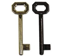 Chiave Cifrata per Serratura Patent Ottonata N.12 confezione 10 Pz