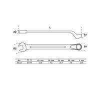 CHIAVE COMBINATA A CRICCHETTO BGS a SW 16 mm - 30116