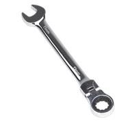 Chiave Combinata A Cricchetto Con Testa Flessibile 19Mm - Sealey FHRCW19 Nuova