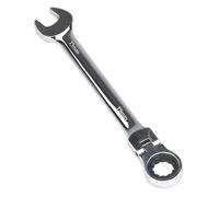 Chiave Combinata A Cricchetto Con Testa Flessibile 19Mm - Sealey FHRCW19 Nuova