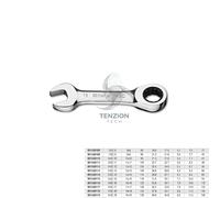 Chiave Combinata A Cricchetto Dritta Corta - Beta 142C