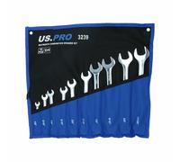 Chiave combinata British Whitworth BSW 10 pezzi 1/8 - 11/16 W