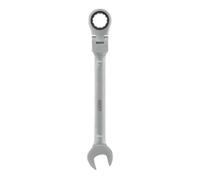 Chiave combinata con cricchetto snodato 15mm acciaio cromo