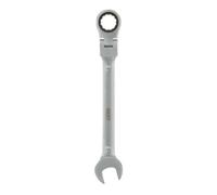 Chiave combinata con cricchetto snodato 15mm acciaio cromo