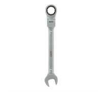 Chiave combinata con cricchetto snodato 15mm acciaio cromo