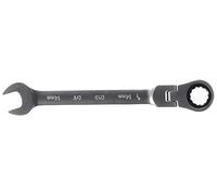 Chiave combinata con leva a testa flessibile e clip, 14 mm