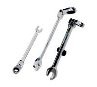 CHIAVE COMBINATE A CRICCHETTO CHROME VANADIUM CON TESTA SNODABILE MISURA MM