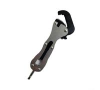 Chiave compatta regolabile, strumento di regolazione automatica per dadi e bulloni da 5/16 a 3/4 pollici, include presa a punta integrata, progettata per l'uso in aree di lavoro ristrette o ristrette