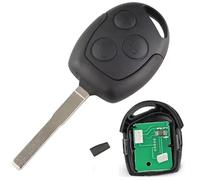 Chiave completa con elettronica da programmare per Ford Mondeo Fiesta Transit Fusion Focus C-Max Fusion S-Max KA Galaxy 4D63 80 Bit Telecomando Vergine ProPlip