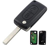 Chiave completa con elettronica da programmare PLIP per C1 C2 C3 C4 C5 Berlingo Picasso 207 208 307 308 3008 807, custodia CE0536, lama senza scanalature, telecomando