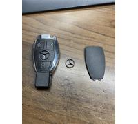 CHIAVE COVER GUSCIO TELECOMANDO CROMATO MERCEDES 3 TASTI