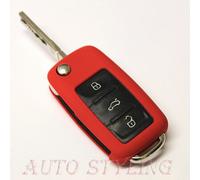 Chiave Cover Per VW Seat Skoda Custodia Telecomando Protezione 3 Pulsante Flip