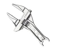 Chiave Crescent | Strumento regolabile da 6 a 75 mm con grande apertura e manico corto, per impianto idraulico da bagno e cucina, per cucina, bagno, rubinetto, bicicletta e uso domestico