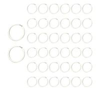 Chiave da 32 Mm da 50 Pacchetti Portachiavi in Metallo Portachiavi Perfetti per L'Ufficio Domestico E La Chiave delle attività All'aperto