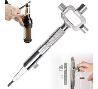 Chiave da Costruzione Universale,Chiave da Architetto con Calibro Cilindrico,Chiave per Quadro elettrico in Lega di Zinco con Scala di Misurazione,Chiave Multi,per Porte Chiavi Installazione Finestre