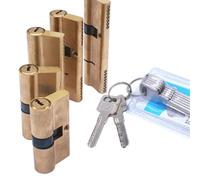 Chiave del cilindro con nucleo della serratura AB in rame puro | 32,5x77,5mm,55x55mm; Confezione:1/2/5 pz; sostituzione della serratura della porta d'ingresso(5pcs 110(55x55))