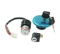 Chiave di Accensione Compatibile Con Suzuki Per GN125 1982-2001 Moto Per 125cc Interruttore Di Accensione Blocco Carburante Per Tappo Serbatoio Carburante Bloccaggio Con 2 Chiavi Ricambi Moto