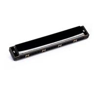 Chiave Di Do 24 Fori Armonica Diatonica Doppio Tremolo Per Principianti Armoniche Con Custodia Rigida E Panno(Black)