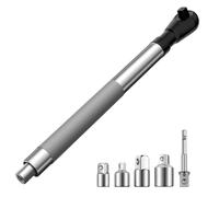 Chiave di estensione angolare per trapano elettrico - Estensore flessibile per chiavi | con 4 prese e adattatore per trapano da 1,27 cm per automotive, edilizia idraulica riparazioni domestiche