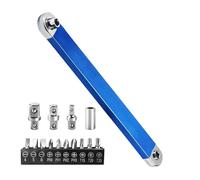 Chiave di estensione offset - Utensile Slim Drive, Pro Set con adattatori a doppia trasmissione, lega di acciaio ad alta coppia, efficienza nominale, meccanico per professionisti appassionati di