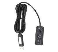 Chiave di Programmazione Macro USB a 3 Tasti Robusto Design ABS per OS X, Feedback con Vibrazione Sonora, Esperienza di Gioco, Plug and Play