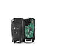 Chiave di ricambio pieghevole per auto compatibile con Chevrolet Cruze Aveo Orlando Key 433MHz ID46 Chip (colore : 3 pulsanti)