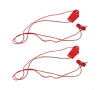 Chiave di sicurezza magnetica di ricambio per tapis roulant, confezione da 2 pezzi, clip di arresto rettangolare rossa per la maggior parte delle macchine da corsa, compatibile con Proform Strong Abs