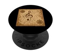 Chiave di violino Mare Grafico Vintage Shantycore PopSockets PopGrip Adesivo