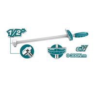CHIAVE DINAMOMETRICA 1/2" A MISURAZIONE CONTINUA 0-300Nm TOTAL